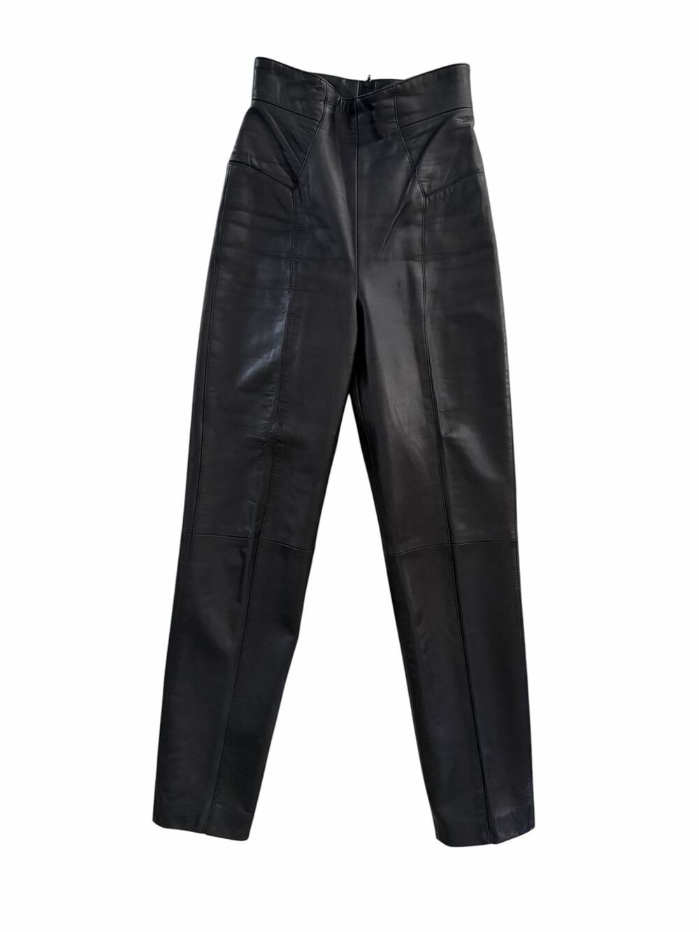 Michael Hoban North Beach Vintage Leather Pants Women 3/4 XS